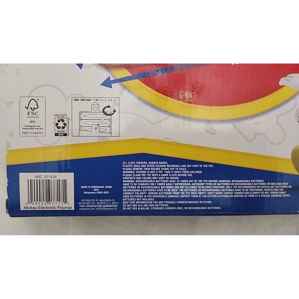Piano Disney Junior Mickey Electronic Playmat Dance Volume Adjust Playback Songs